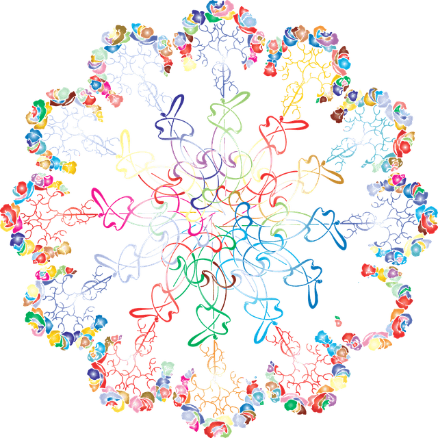 Art Nouveau Flower Coloring Page