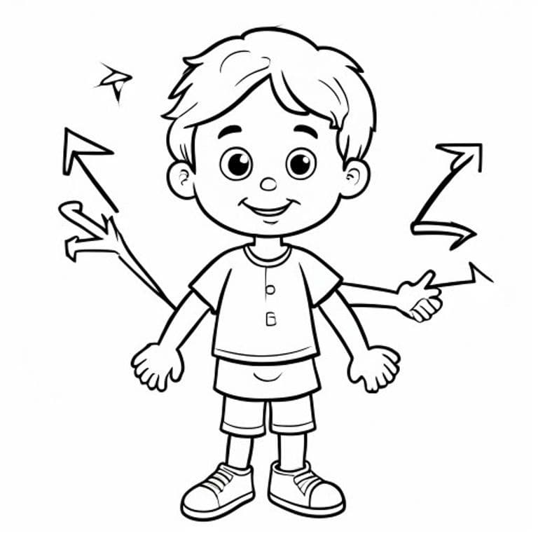 Body Parts Coloring Page