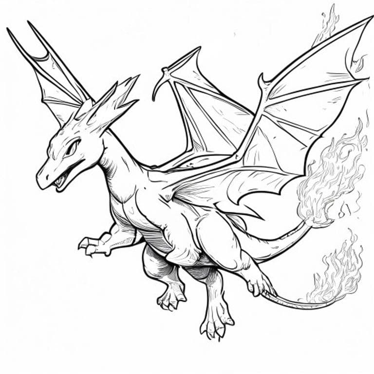 Charizard Coloring Page