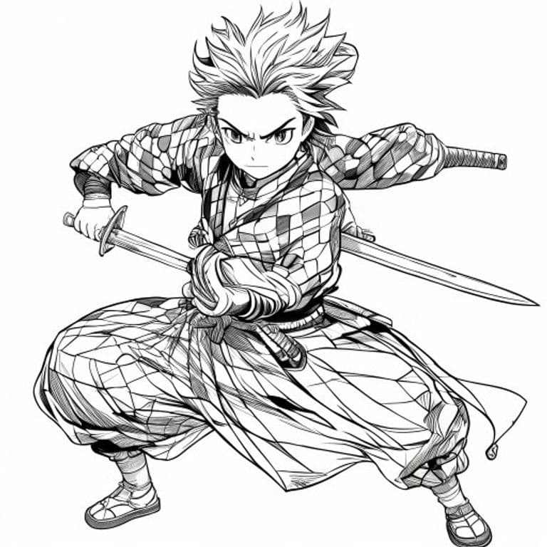 Demon Slayer Coloring Pages