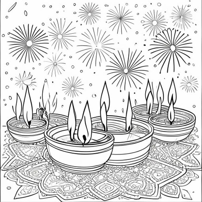 Diwali Coloring Pages
