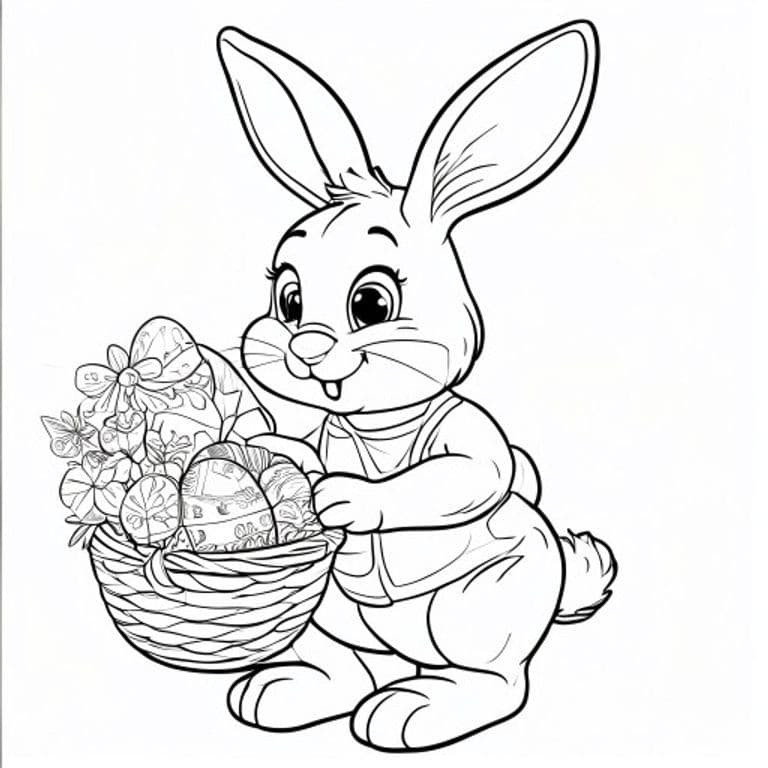 Easter Bunny Coloring Pages