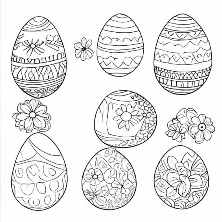 Easter Egg Coloring Pages