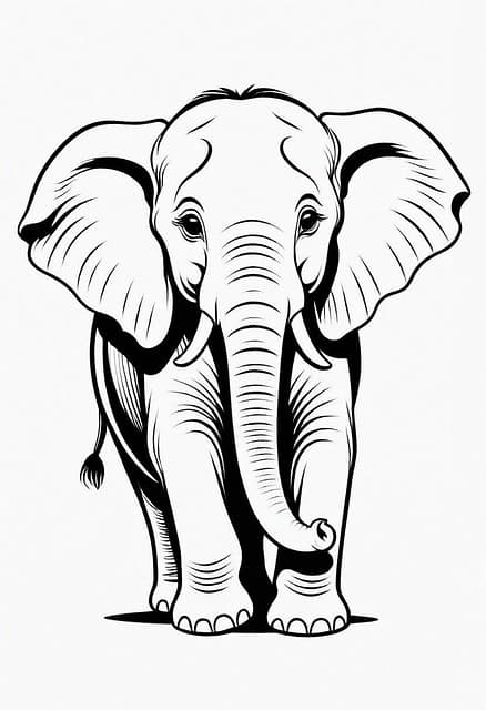 Elephant Coloring Pages