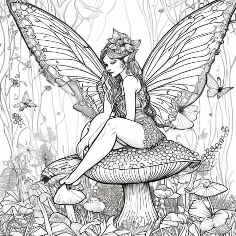 Fairy Coloring Pages