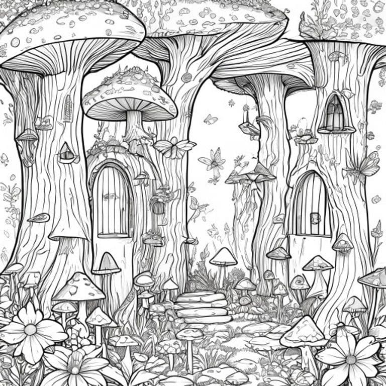 Enchanted Forest Coloring Pages