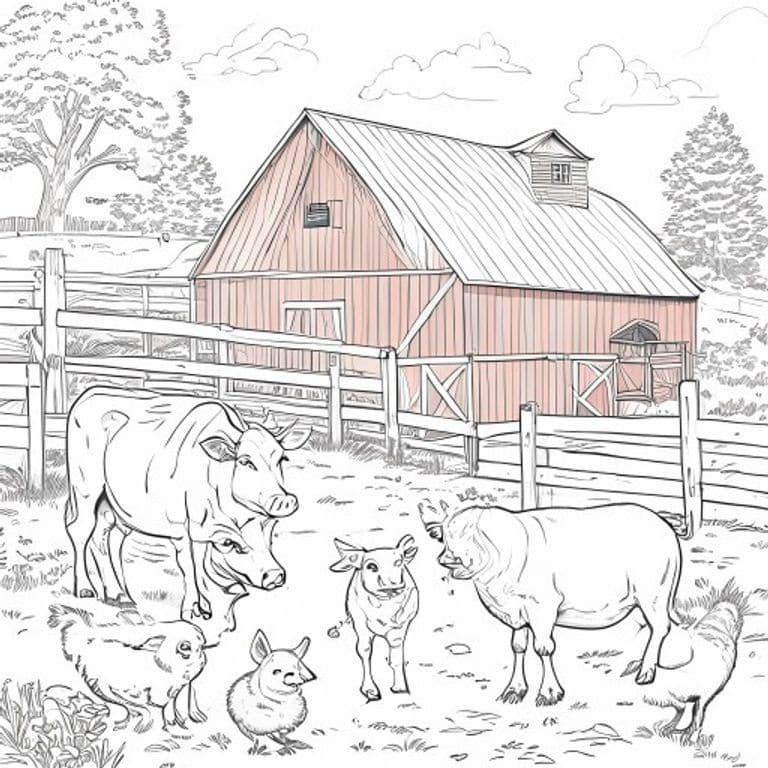 Farm Animals Coloring Pages