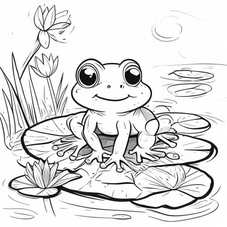 Frog Coloring Pages