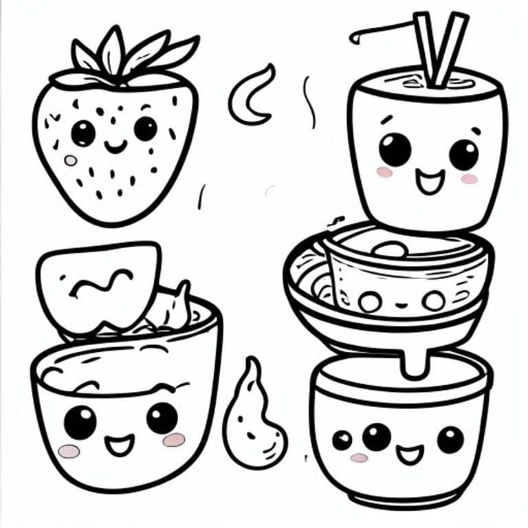 Kawaii Coloring Pages