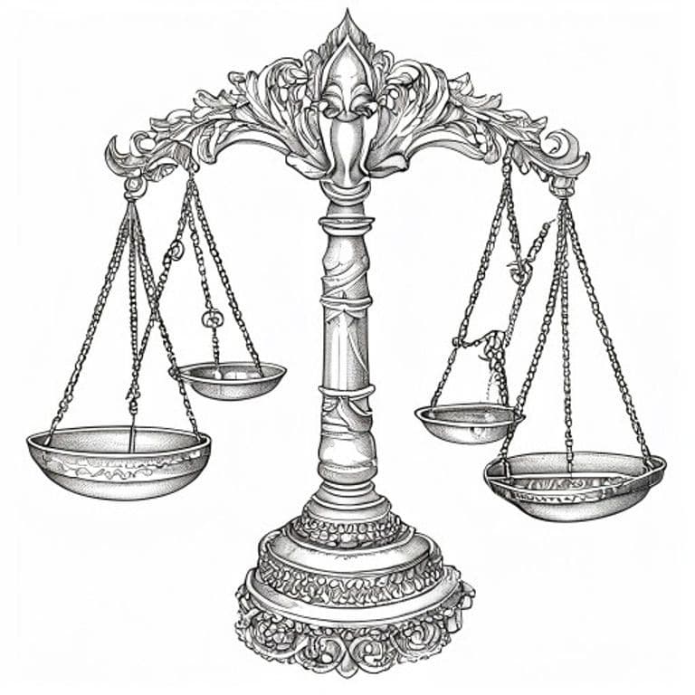 Libra Mandala Coloring Page