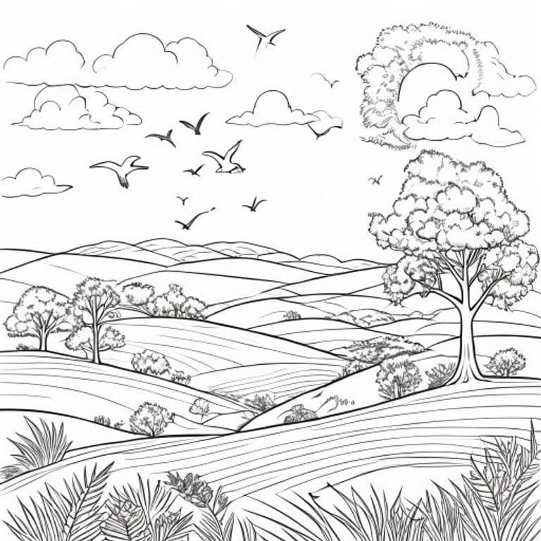 Nature Coloring Pages