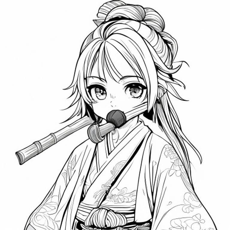 Nezuko Coloring Page