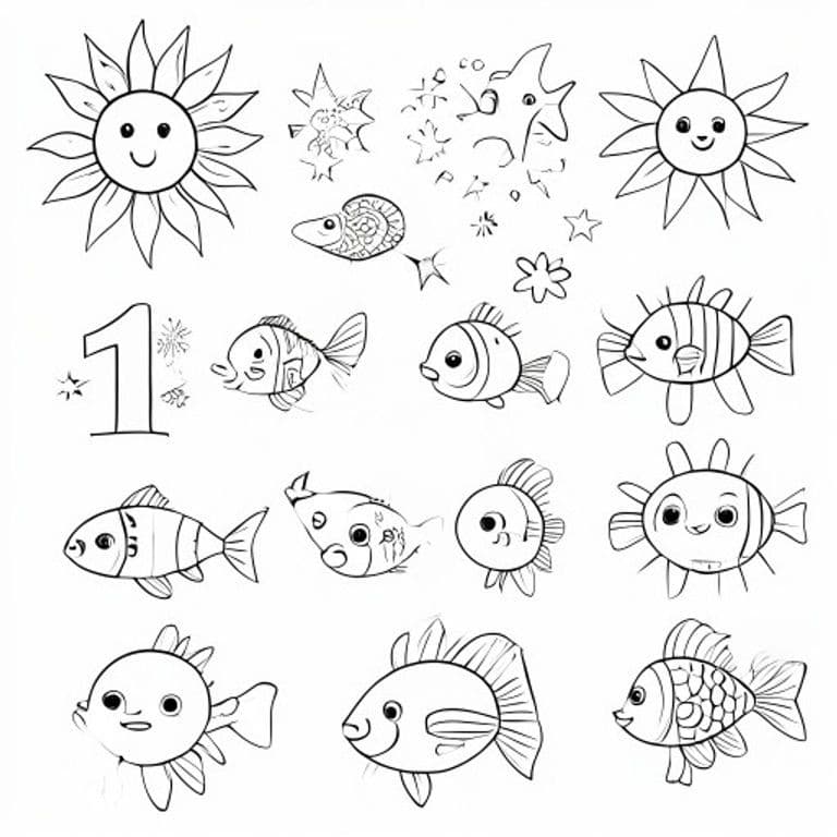 Numbers Coloring Pages