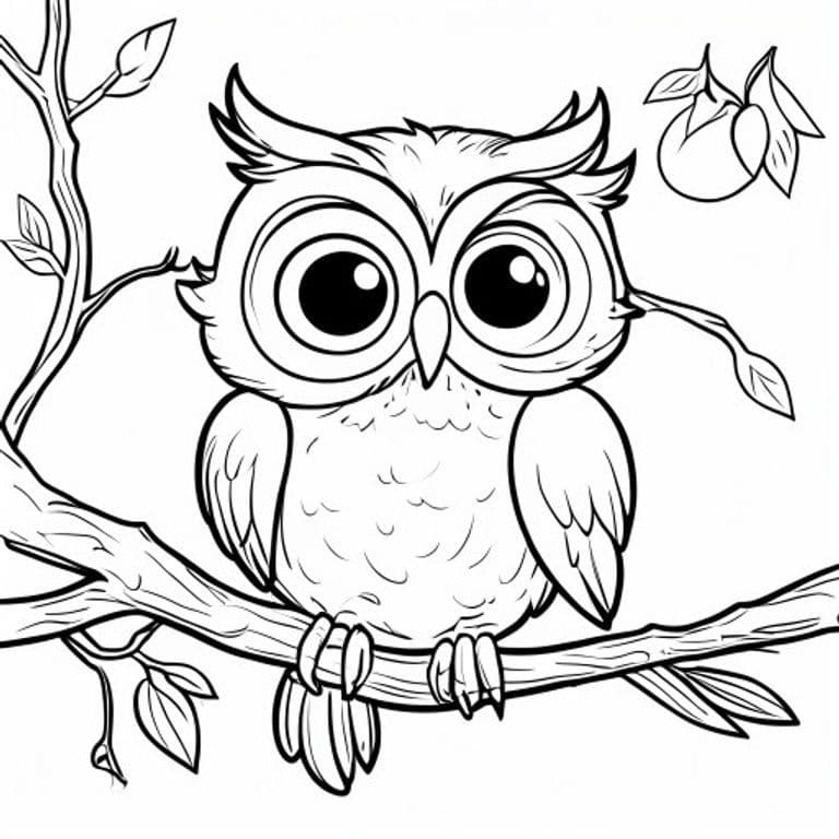 Owl Coloring Pages