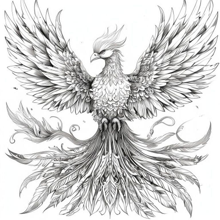 Phoenix Coloring Pages