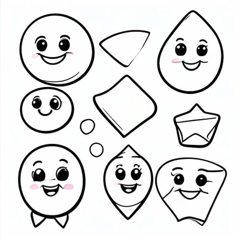 Shapes Coloring Pages