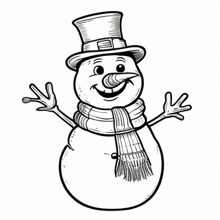 Snowman Coloring Pages