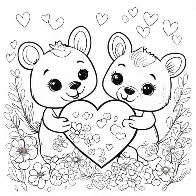 Valentine's Day Coloring Pages