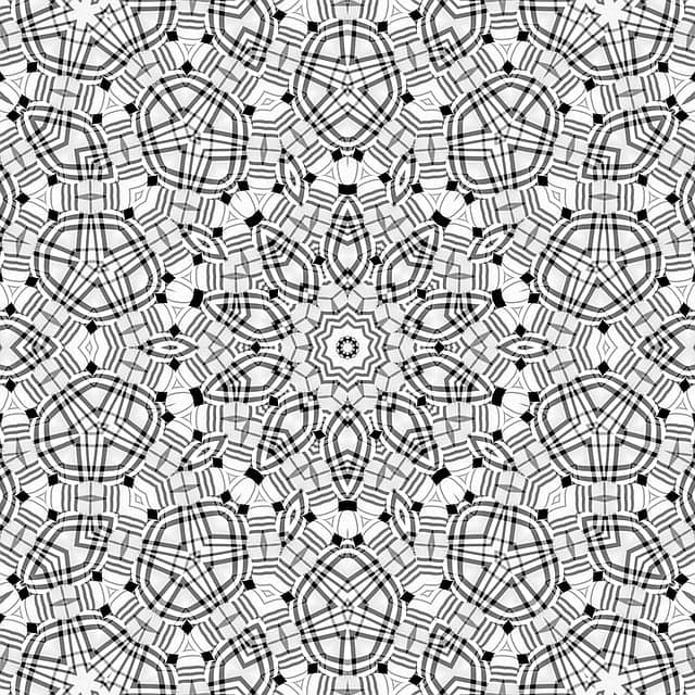 Wildflower Mandala Coloring Page