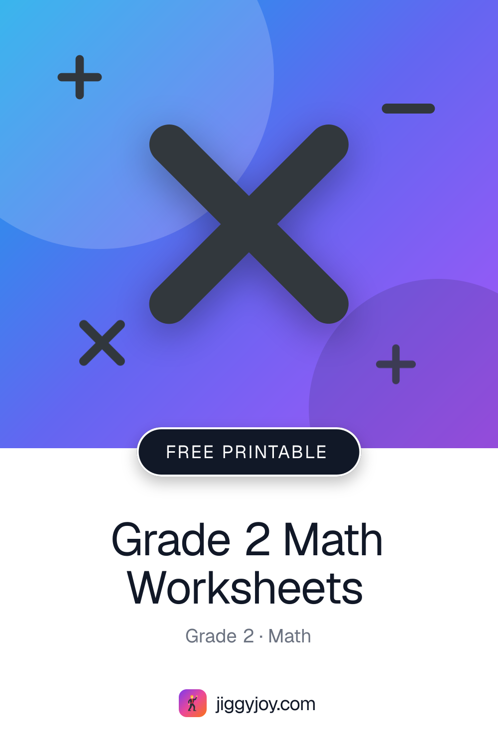 Grade 2 Math Worksheets — Free Printable PDF | JiggyJoy